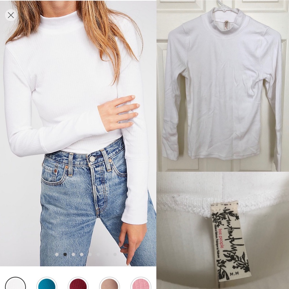 Free People Rickie Top (Ribbed Mock Neck)
